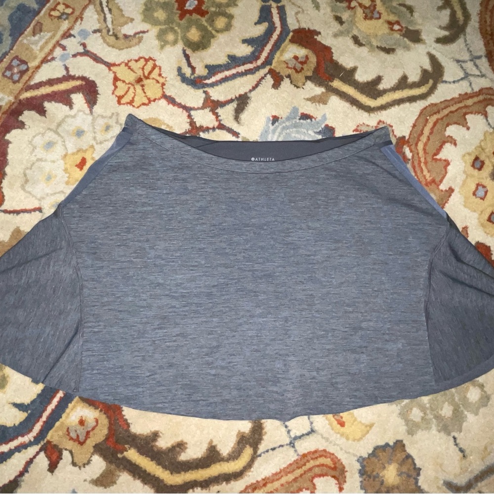 Athleta- Match Point Skort (Size L) in Versatile heathered Charcoal Gray!